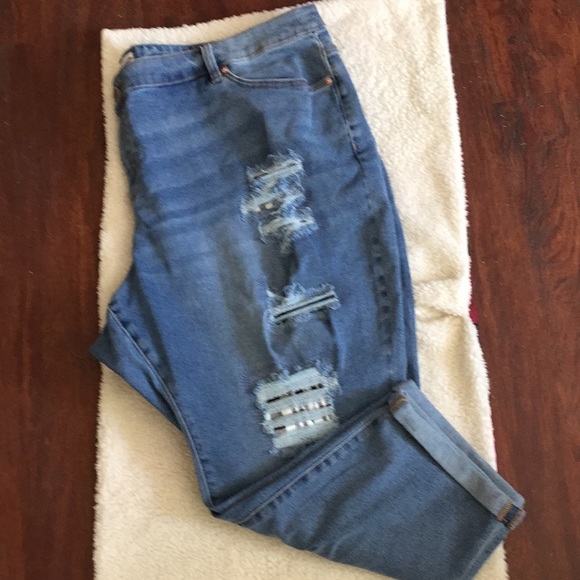 - Lane Bryant mid rise boyfriend plus size 28P new - Picture 4 of 9